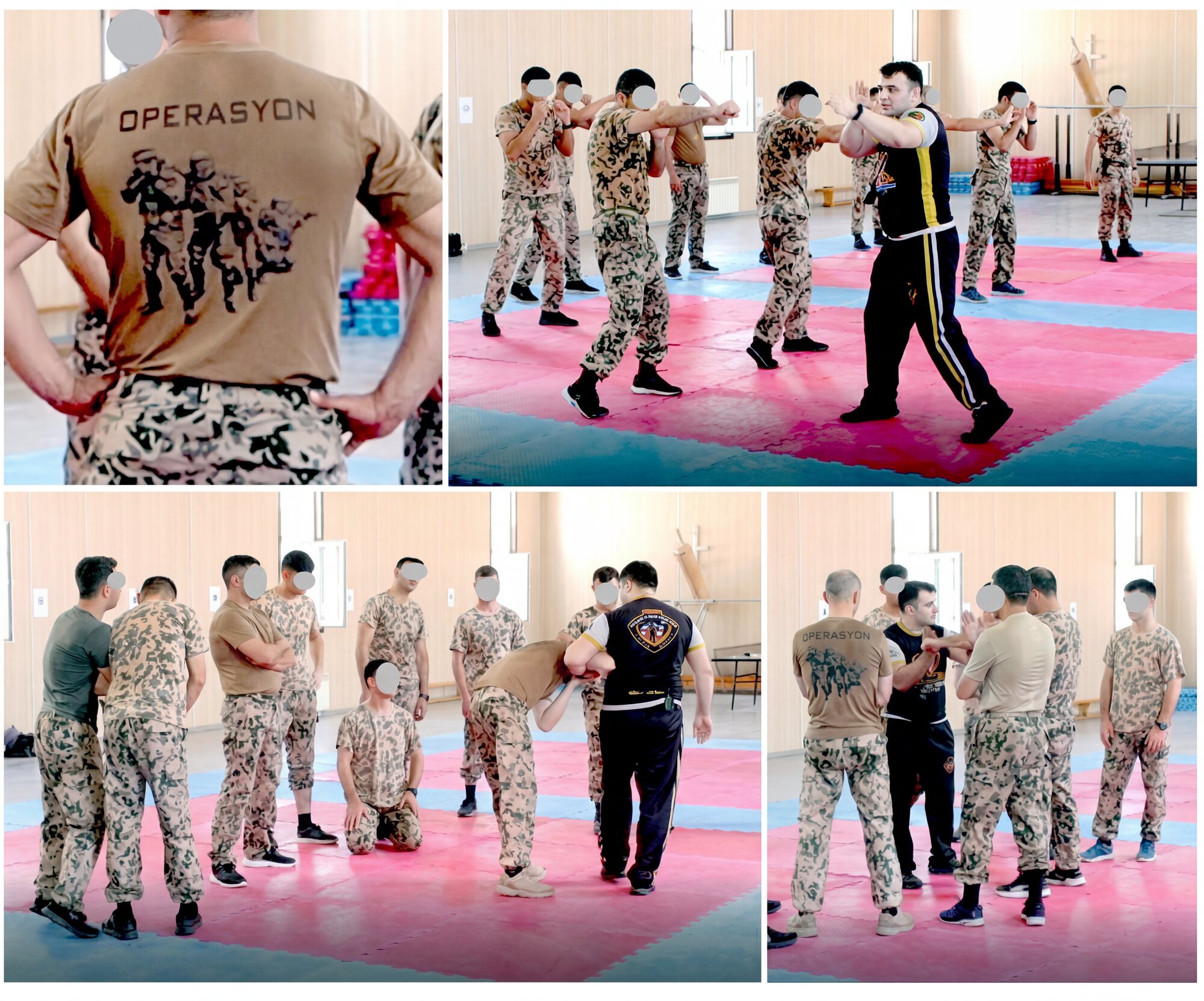 Grandmaster Vidadi Hajiyev teaching close-range hand-to-hand combat essentials to special-forces soldiers
